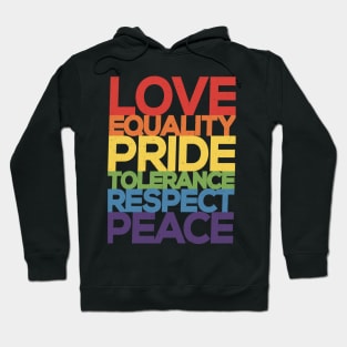 The right message (rainbow) Hoodie